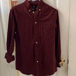 Maroon dress shirt